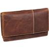 STILORD 'Darla' Borsa a Tracolla Pelle 3-in-1 con Portafoglio Donna Portamonete Grande con 9 Scomparti per carte Protezione RFID Portafoglio per Cellulare Cuoio Autentico, Colore:salerno - marrone