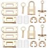 WADORN 10 pezzo Set di Fermagli per Borsa In Lega, Hardware per La Chiusura Della Borsa Borsa Fai-Da-Te Chiusura con Lucchetto Accessori per Connettori A Catena con Anello A D Accessori