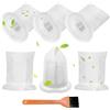 Puasok 6 Pcs Filtri di Ricambio Compatibili con Vorwerk Kobold VC100, con 1 Spazzola, Filtro Antipolvere per Aspirapolvere a Batteria Compatibile con Aspirapolvere Portatile VC 100
