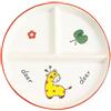 Generic Piatto Diviso in Tre per Dieta Ceramica, Rotondo Piatto Nutrizionale Porzioni, Piatto Porzioni per Snack, Insalata, Dessert, Spaghetti, Bistecca