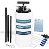 FIRSTINFO TOOLS FIT YOUR NEEDS FIRSTINFO Estrattore Olio Pneumatico Manuale 15L Aspira Olio Manometro | Aspira olio motore dal tubo astina con sonda da 3,5 mm, 5 tubi e manometro; modalità ad aria compressa o manuale.