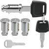 UOCAI 4 Cilindri di Bloccaggio per Box da Tetto per Portabici Thule, Chiave e Cilindro di Bloccaggio per Box da Tetto Thule, Accessori per Portabici, Portapacchi con Chiave di Riserva