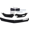 HouYeen Spoiler per Auto, Paraurti Anteriore Universale, Kit Protezione Carrozzeria, Nero Lucido