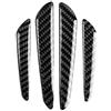 Aramox Rivestimento proteggi paraurti porta, 4 pezzi Strisce proteggi paraurti per paraurti per portiere auto universale, fibra di carbonio