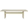 Ferm Living - Tavolo rettangolare Rink - Beige - MDF laccato