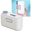 Semme Tagliaunghie Elettrico 2 in 1 con Interruttore a 2 velocità, Illuminazione e Raccolta Detriti Tagliati Tagliaunghie Automatico per Manicure Pulita e Igienica