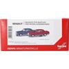 herpa Kit di montaggio MiniKit Mercedes-Benz Classe S (W126), 2 pezzi, miniatura in scala 1:87, da collezione, per modellismo, in plastica, colore blu zaffiro e rosso vino