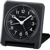 Seiko Clocks Seiko Sveglia da viaggio in plastica, Nero, En Storlek, Sveglia da viaggio