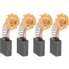eMagTech 4 spazzole in carbone per sega da tavolo, 6,5 x 15 x 18 mm, compatibili con SCHEPPACH HS 80/TS 205