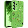 BEENTRYS Glitter Floreale Custodia per Samsung Galaxy A53 5G,Bling Brillantini Fiori Disegni Donne e Ragazze Slim Morbido Silicone TPU Antiurto Protettiva Case per Samsung Galaxy A53 5G(S204-Verde)