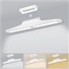 Hossom Luce Armadio LED con Sensore di Movimento Luce LED Sottopensile Luci Notturna Dimmerabile Controllo 4 Modalità Lampada Guardaroba Luce da Esposizione USB Ricaricabile Cucina Scale Corridoio Garage
