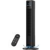 PNTCK Ventilatore a Torre Silenzioso con Telecomando, Ventilatore da Terra, 90° Oscillazione, 4 Velocità e 4 Modalità, Timer 12H, Potente 8 m/s, Display LED, Ventilatori a Colonna, per Casa e Ufficio