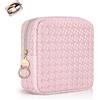 Playexen Pochette Donna Trucchi Beauty Case Piccola Trousse Pelle Pu Portatrucchi da Borsa da Viaggio per Cosmetica Organizer Piccolo Astuccio Trucco Portatile Accessori Makeup per Ragazza Compleanno,Marrone