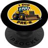 I Dig Pre-K Buldozer Eyes Dozer Crawler I Dig Pre-K Buldozer Occhi Dozer Crawler Ritorno A Scuola Ragazzi PopSockets PopGrip Adesivo