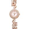 Avaner Orologio da donna al quarto: orologio da donna fantasia elegante diamante strass numeri arabi con decorazione piccolo cigno, regalo festa della mamma, Natale, oro rosa