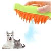 VAWSVOCS Spazzola a vapore gatto,Spazzola per gatto 3 in 1,Spazzola a vapore autopulente, spazzola a vapore per gatti per massaggio,Cat Steamer Brush for Massage, Cat Hair Brush for Tangled (Verde)