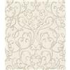 Rasch Carta da parati in tessuto non tessuto (Classic-Chic) bianco, grigio, 10,05 m x 0,53 m