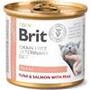 Brit veterinary Brit Grain Free Veterinary Diet Cat Renal Tonno, salmone e piselli 200g