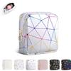 Playexen Pochette Donna Trucchi Piccola Trousse Ragazza Beauty Case Piccolo da Viaggio in Pelle PU Borsa da Toilette per Organizer Cosmetici Makeup Regalo Compleanno Natale Ideale per Donna Ragazza(Argento)