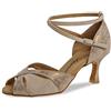 Diamant TANZSCHUHMANUFAKTUR 141-087-558, Scarpe da Ballo Donna, Bronze Magic Beige, 35 1/3 EU