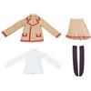 niannyyhouse 1/3 1/4 BJD vestiti per bambole kaki camicia bianca gonna plissettata calzini uniforme scolastica outfit accessori per bambole regalo per vestire (1/3BJD)