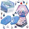 Disney Stitch Calendario Avvento 2026 Bambina Adolescenti Gioielleria o DIY Riempi il Tuo Countdown Natale Calendari Avvento Idee Regalo (Gioielli blu)