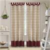 Achim Home Furnishings Tattersall - Pannello superiore per rubinetto, 52 x 84 cm, colore: Bordeaux