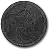 Saturnia Set 6 Piatti da Tavola Pizza Breath Nero in Porcellana 33 cm