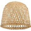 Uonlytech Paralume in Bambù Paralume in Vimini a Sospensione Lampadari Boho a Soffitto Ventilatore Da Soffitto Per Interni Paralume Intrecciato Macramè Cesto Di Bambù Cupola