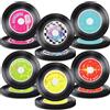 APUXXJUPA 60 piatti da disco rock da 23 cm, stile retrò anni '50, piatti da discoteca per musica rock, forniture di compleanno, decorazioni per feste di compleanno