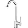 PIRALLA Rubinetto Miscelatore monoforo per lavello cucina Piralla serie Lione con canna alta orientabile 0LI00104A21 cromo