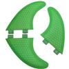 Keenso Pinne per Tavola da Surf, Verde G3 G5 G7 Pinne da Surf Tavola da Surf in Fibra di Vetro Tri Set Thruster (G7)