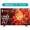 Hisense Smart TV 55" QLED 4K UHD A79Q con HDR, Dolby Vision e Atmos, VIDAA U9