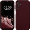 kwmobile Custodia Compatibile con Samsung Galaxy A14 5G Cover - Back Case per Smartphone in Silicone TPU - Protezione Gommata - viola bordeaux