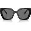 Prada Occhiali da Sole PR15WS 1AB5Z1 Nero/Grigio Scuro Unisex Polarizzati