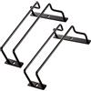 Dianoo Portabicchieri da vino nero, 18 cm, sotto mensola, supporto per calici da appendere per armadietto, cucina, bar, set di 2