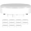 ledscom.de 12 pezzi lampadina GX53 LED, bianco (4100 K), 10,9 W, 1212lm, 115°, opaco