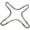 Paxanpax PCK328 - Supporto per piano cottura a gas, in acciaio inox, per moka, caffè e pentole, 130 mm