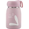 Cikonielf Borraccia termica,In Acciaio Inox Simpatico Coniglio Modello Tazza Sottovuoto Tazza Tazza D'Acqua Bottiglia di Viaggio Ufficio Scuola E Picnic(Rosa)