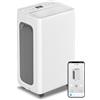 Fiqops Deumidificatore elettrico, 26 l, per ambienti fino a 50 m², funzione app WiFi, 3 modalità di funzionamento, serbatoio dell'acqua rimovibile da 4,3 l, timer da 24 H, deumidificatore silenzioso