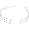 Oadnijuie Metallo 2/3 Strato Fasce Filo Fascia Per Le Donne Cerchietto Dei Capelli di Nozze Elastico Metallo Hairband Per Le Ragazze Base Della Fascia di Metallo Spessa