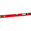 PRO800 Livella a Bolla 80cm con Profilo Ergonomico - ERS+ (Easy Reading System) Livella bolla e precisa con tappi di chiusura antiurto - Colore Rosso