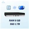 HP PC DESKTOP HP 800 G4 MINI INTEL I5 RAM 8GB SSD 1TB WIN 11 PRO RICONDIZIONATO