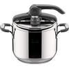 LAGOSTINA Pentola a Pressione per Induzione in Acciaio Inox 7 Litri cm 22 2 Manici - Briosa Lagoeasy'up
