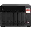 QNAP NAS Tower Ryzen Embedded V1500B 8 GB DDR4 0 TB HDD Turbo System colore Nero - TS-673A-SW5T