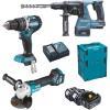 Makita Kit combinato cordless Makita DLX3119TJ 3x5Ah 18V Li-Ion con 2 Makpac