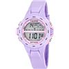 Calypso Orologio Digitale Bambini Bambino Bambina in Gomma Viola