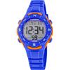 Calypso Orologio Digitale Bambino Bambina - Caucciù Blu - Impermeabile 10 ATM - Data Calendario Cronografo Doppio Orario Luce Allarme 12/24h - Digital Crush - K5801/3