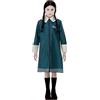 SMIFFYS Costume da Wednesday, Addams Family, Nero, con abito e parrucca