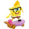 SPONGEBOB SQUAREPANTS Bob Esponja | Jelly Fishin' Glider con Rete per Meduse | Giocattolo Meccanico Senza Batterie 13 cm | Figura Bambini 3+ Anni | Nickelodeon Originale